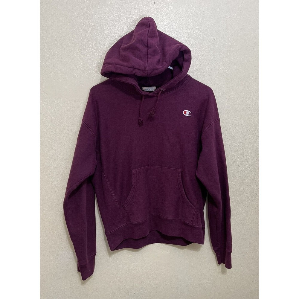 Champion Reverse Weave Hoodie Jacket Pullover Purple Women's Size M Medium